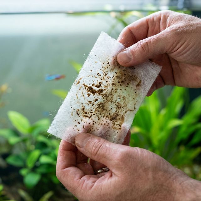 Синтепон у фільтрі акваріума