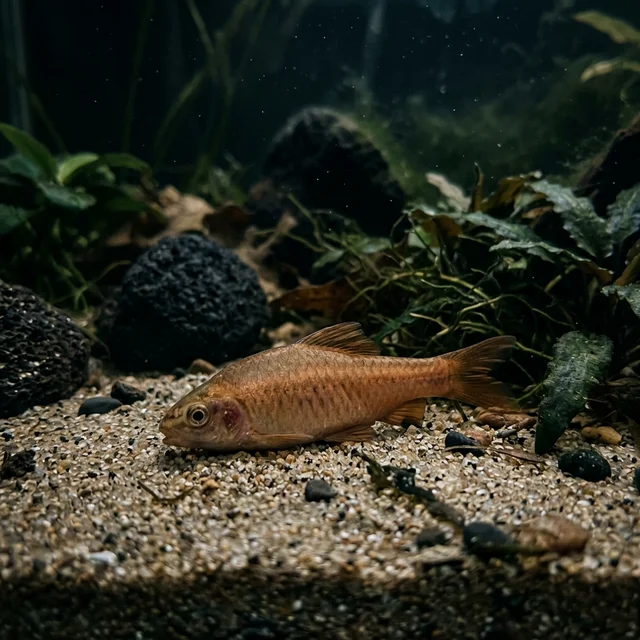 Риба лежить на дні від стресу