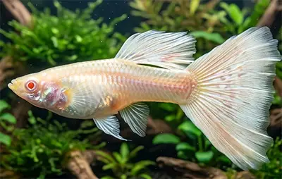 Гуппі альбінос